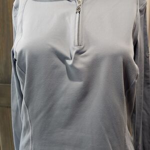 Bogner Light Gray Quarter-Zip Pullover